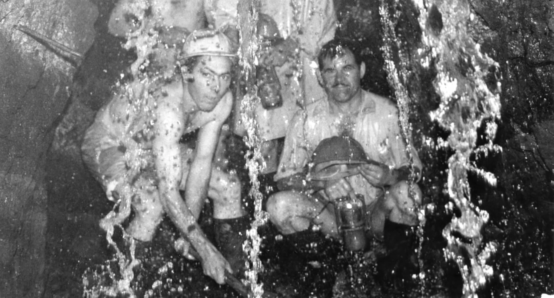 Alumbramiento de agua en el frente de la galería