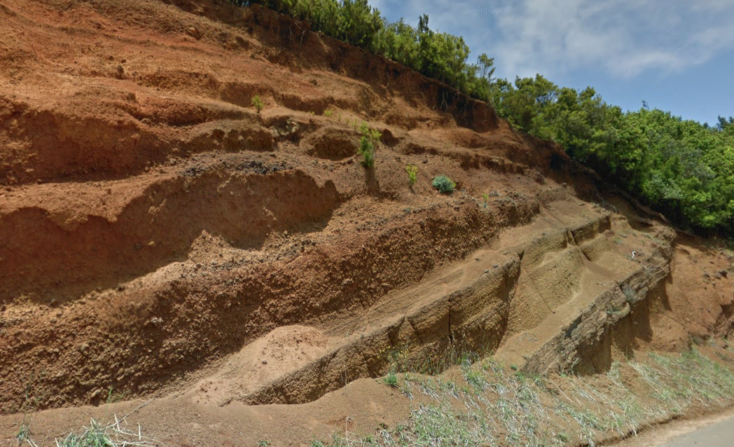 Estratigrafía del anillo de toba de La Laguna donde se aprecian los depósitos freatomagmáticos